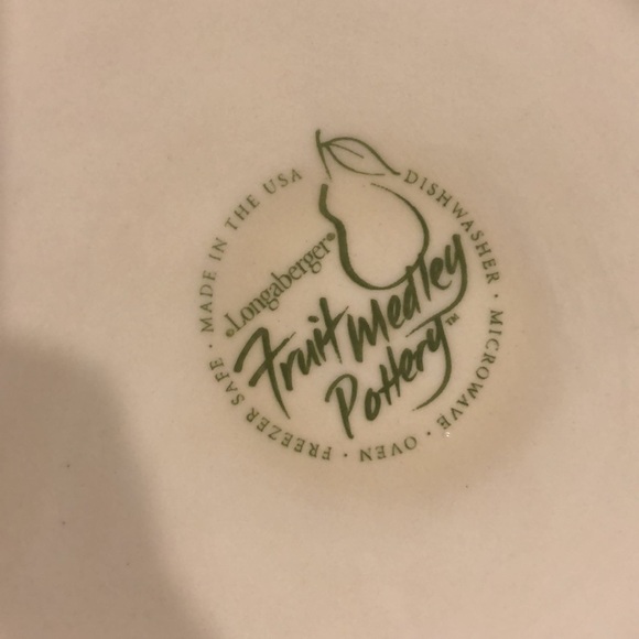 Longaberger Fruit Medley Pottery Pitcher Never Used Retired - Picture 8 of 16